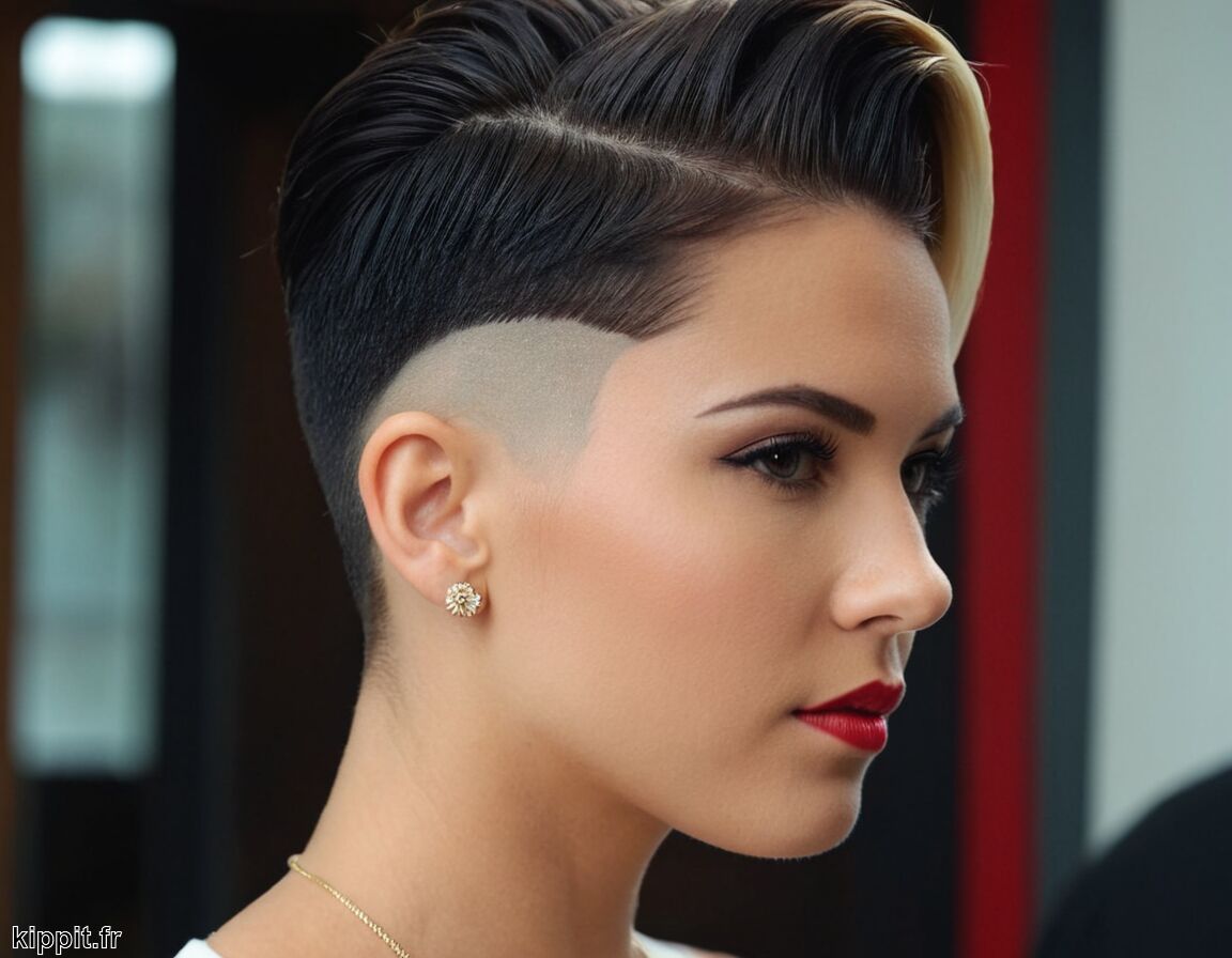 Combinaisons de coiffures et couleurs - Undercut » Contraste et Style