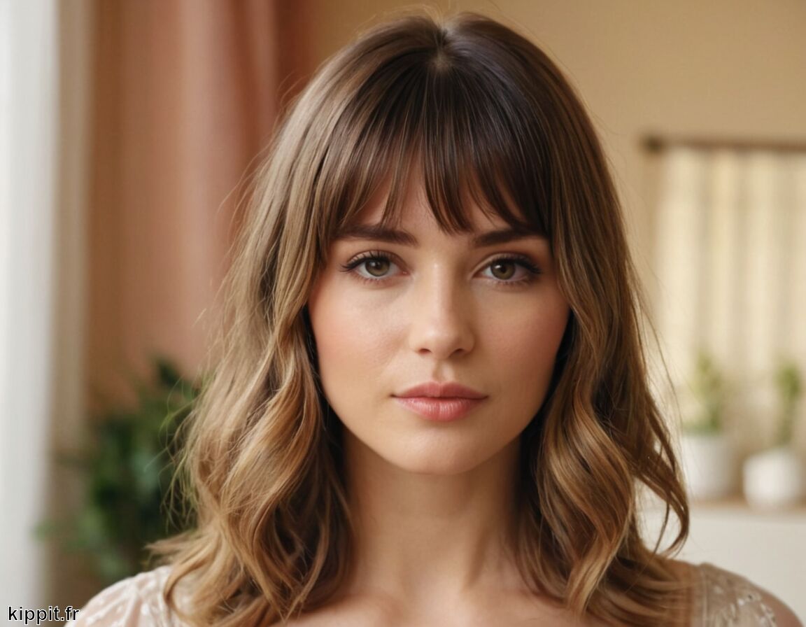 Adaptation aux différentes formes de visage - Curtain Bangs » Touche Bohème Romantique